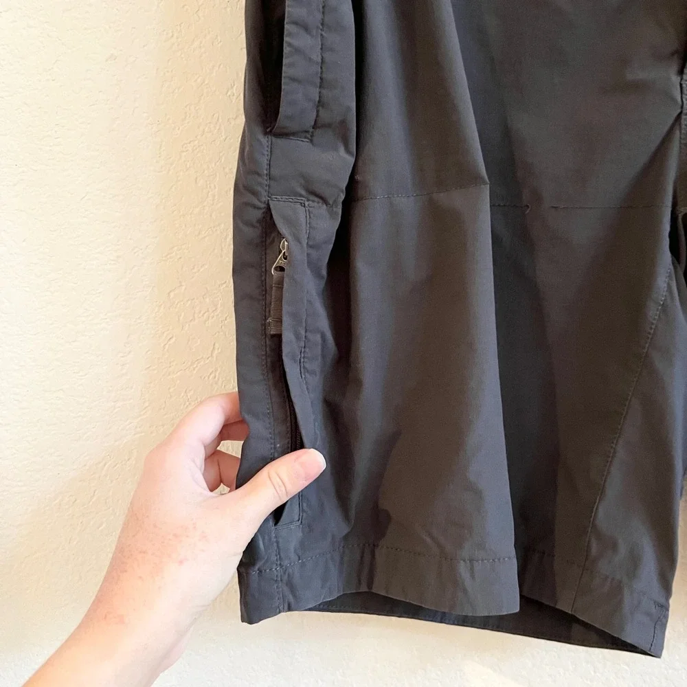 The North Face Mens Sz 38 Gray Stretch Cargo Shorts Outdoor Hiking Quick‎ Dry